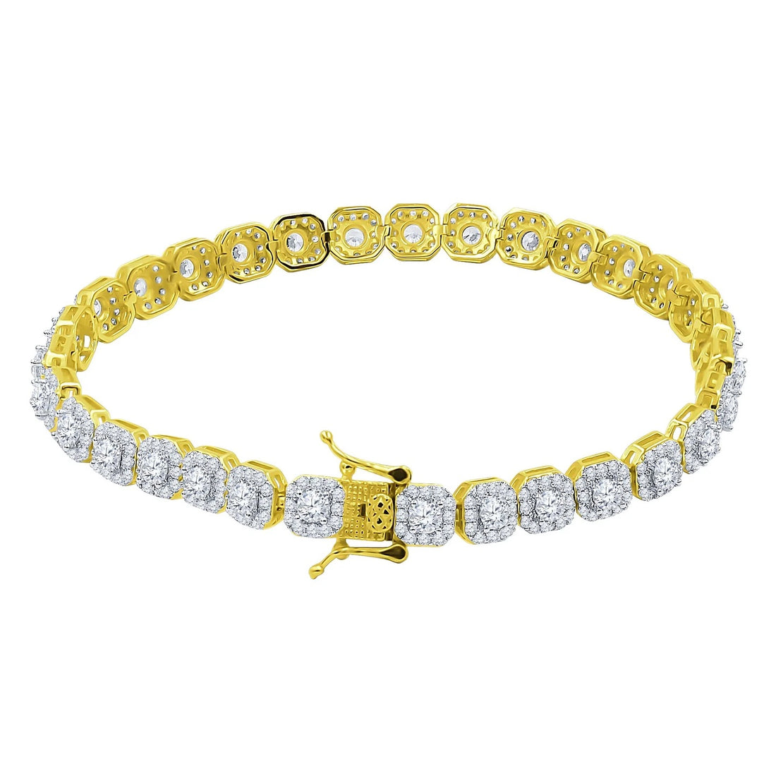 6mm Cube .925 Tennis Bracelet